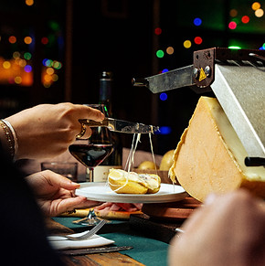 raclette et vin